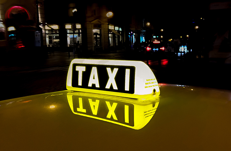 taxi signage